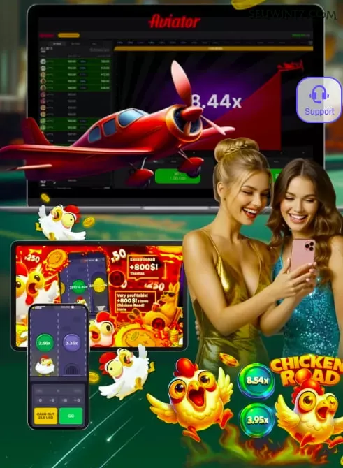 Aplicativo móvel seuwin para iOS e Android